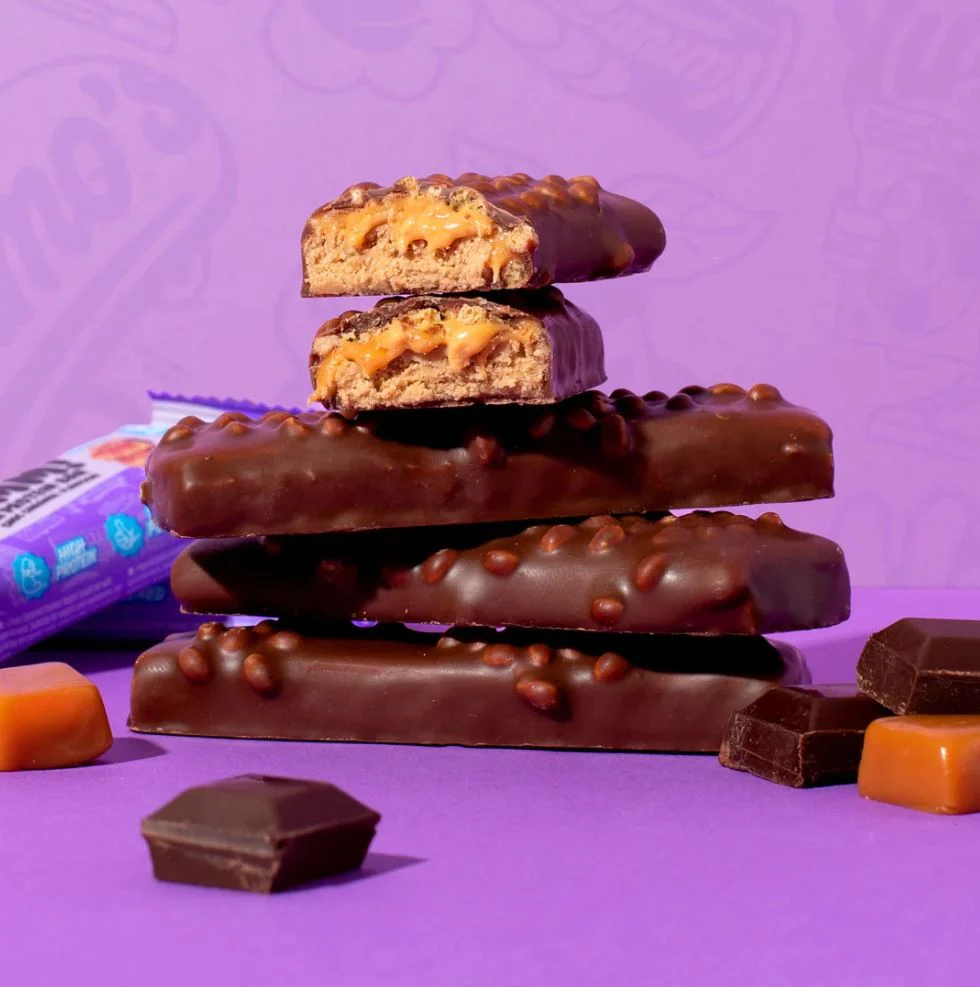 Yummo's Vegan Protein Bar Choc Caramel - wegański baton proteinowy 184kcal i 15g białka - Image 3