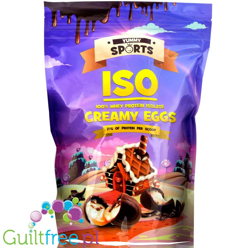 Yummy Sports ISO 100% WPI Creamy Eggs - odżywka białkowa, smak Jajeczka Czekoladowe, 27g białka & 112kcal - Image 4