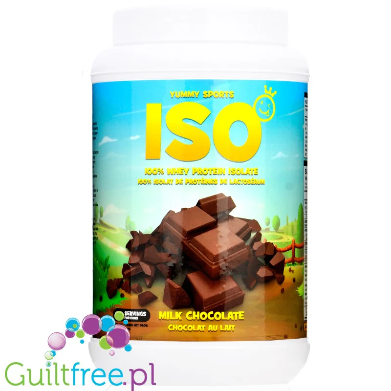 Yummy Sports ISO Milk Chocolate - odżywka białkowa WPI, 27g białka & 112kcal