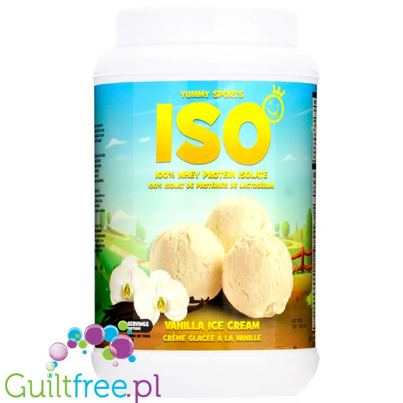 Yummy Sports ISO Vanilla Ice Cream - odżywka białkowa WPI, 27g białka & 112kcal