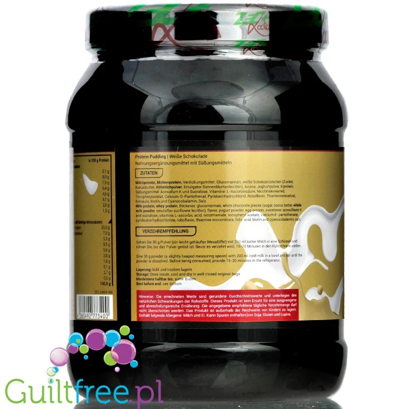 Zec+ Ladies Protein Pudding Vanilla - musproteinowy z BCAA i witaminami 0,65KG - Image 3