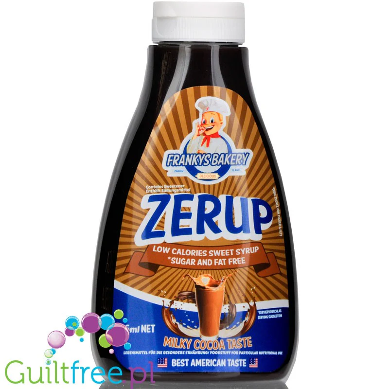Franky's Bakery Zerup Milky Cocoa 6kcal - syrop bez cukru, smak czekoladowo-śmietankowy - Image 3