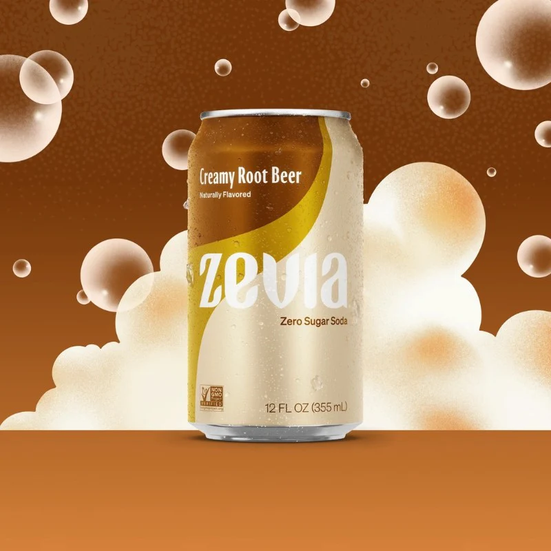 Zevia Creamy Root Beer - napój korzenno waniliowy ze stewią bez kcal - Image 2