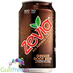 Zevia Ginger Root Beer - piwo imbirowe ze stewią bez kcal - Image 2