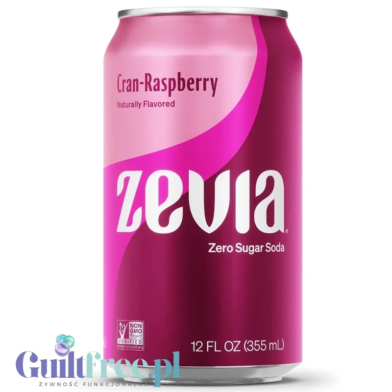 Zevia Cran-Raspberry - 100% naturalna maliniada żurawinowa bez kalorii ze stewią