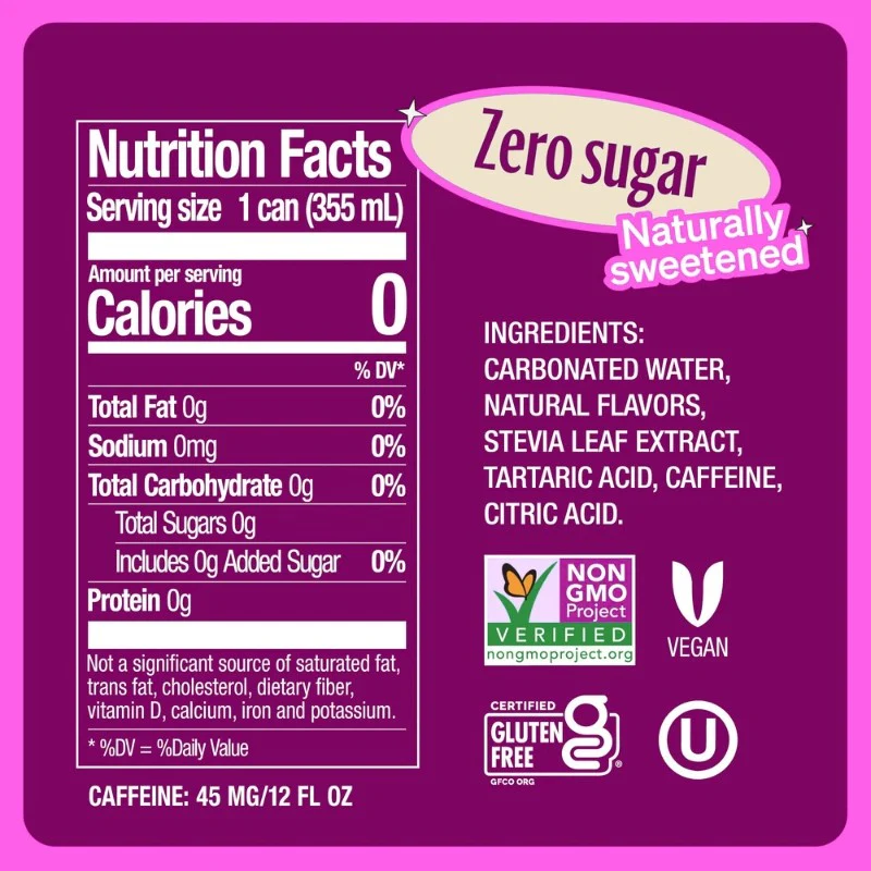 Zevia Cran-Raspberry - 100% naturalna maliniada żurawinowa bez kalorii ze stewią - Image 3