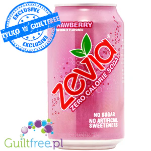 Zevia Strawberry - 100% naturalna Lemoniada Truskawkowa bez kalorii ze stewią - Image 2