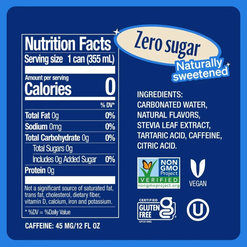 Zevia Vanilla Cola - 100% naturalna cola waniliowa bez kalorii ze stewią - Image 3