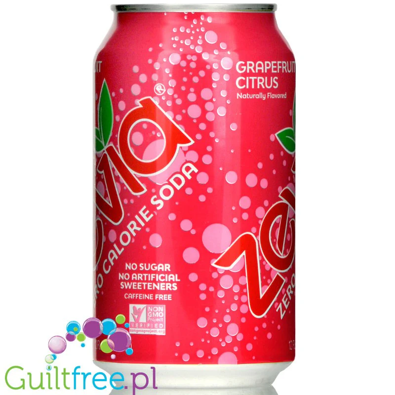 Zevia Zero Grapefruit Citrus - 100% naturalny napój bez kalorii ze stewią - Image 4