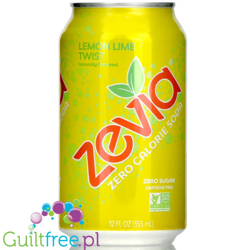 Zevia Zero Lemon Lime Twist - 100% naturalny napój bez kalorii ze stewią - Image 2