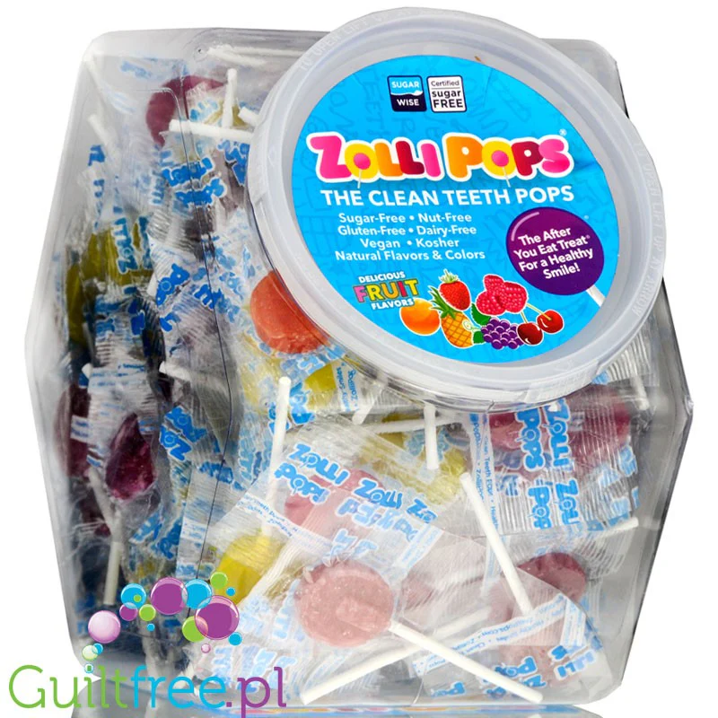 Zollipops ® display 150 szt - lizaki bez cukru z ksylitolem i stewią w 6 smakach - Image 4