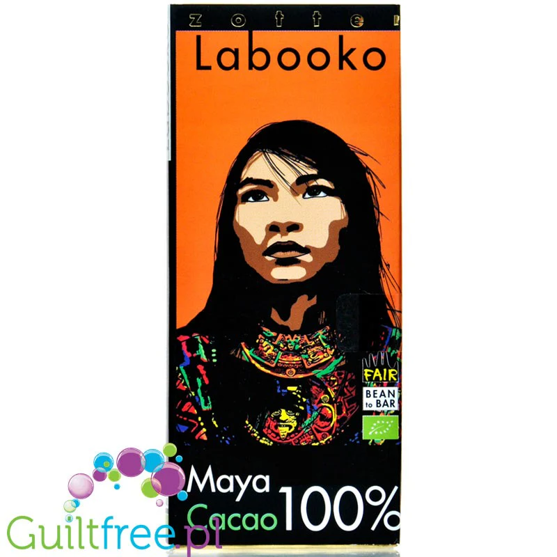 Zotter Labooko Maya Cacao 100% - BIO gorzka czekolada bez cukru i słodzików
